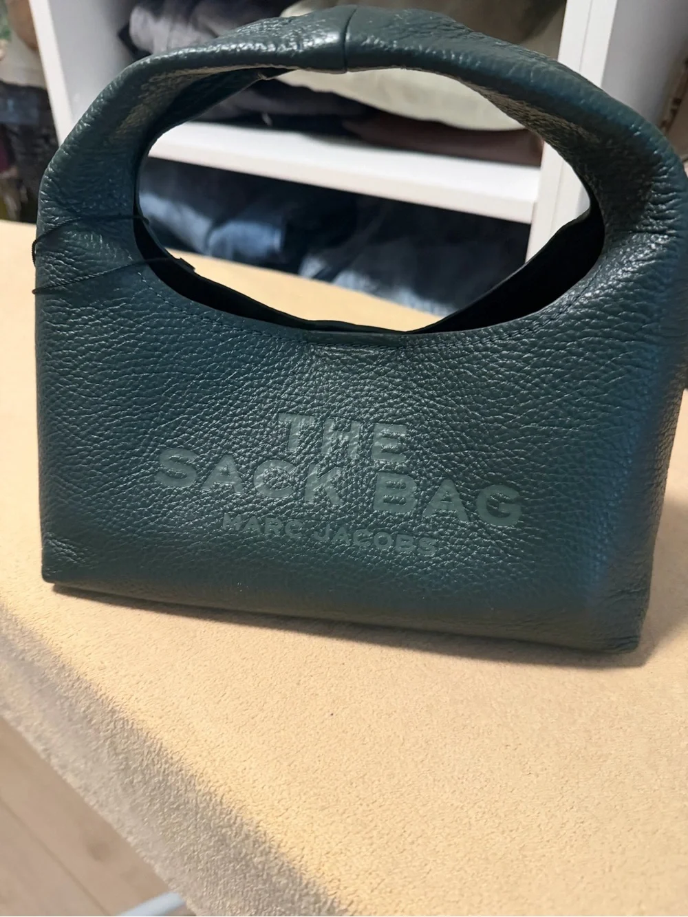Marc Jacobs Dark Teal The Sackbag Small Leather Messenger